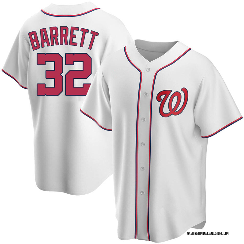 Aaron Barrett Men's Washington Nationals Home Jersey - White Replica