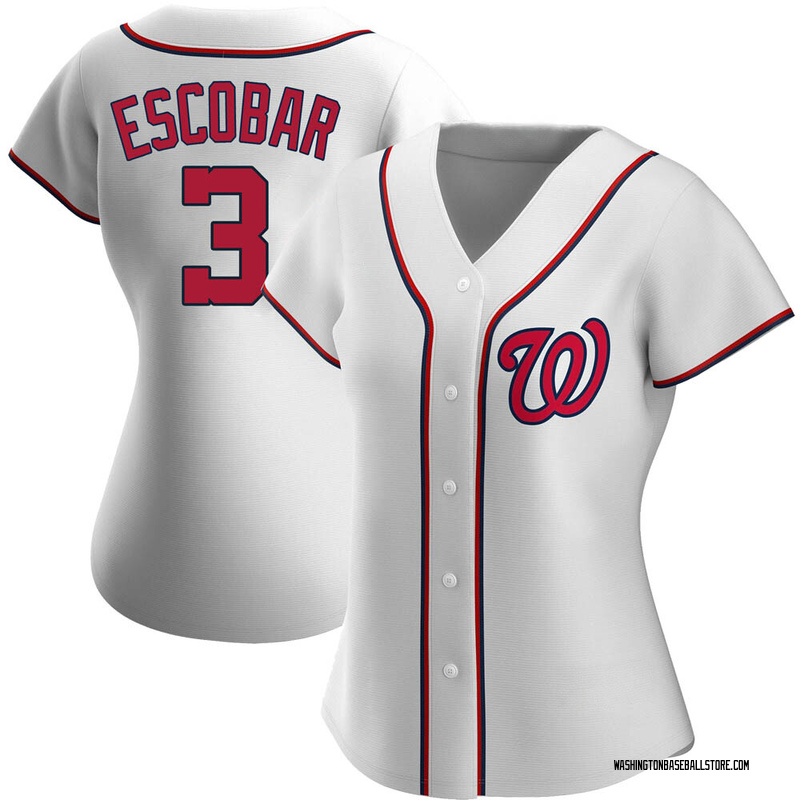 Alcides Escobar Men's Washington Nationals Alternate Jersey - White  Authentic