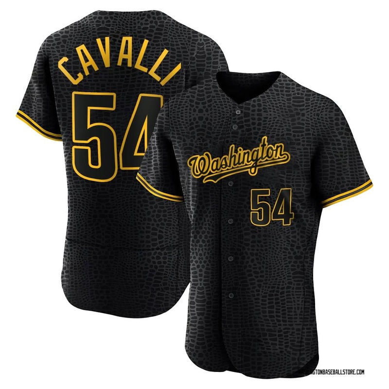 Cade Cavalli Game-Used City Navy Script Jersey - Worn During MLB