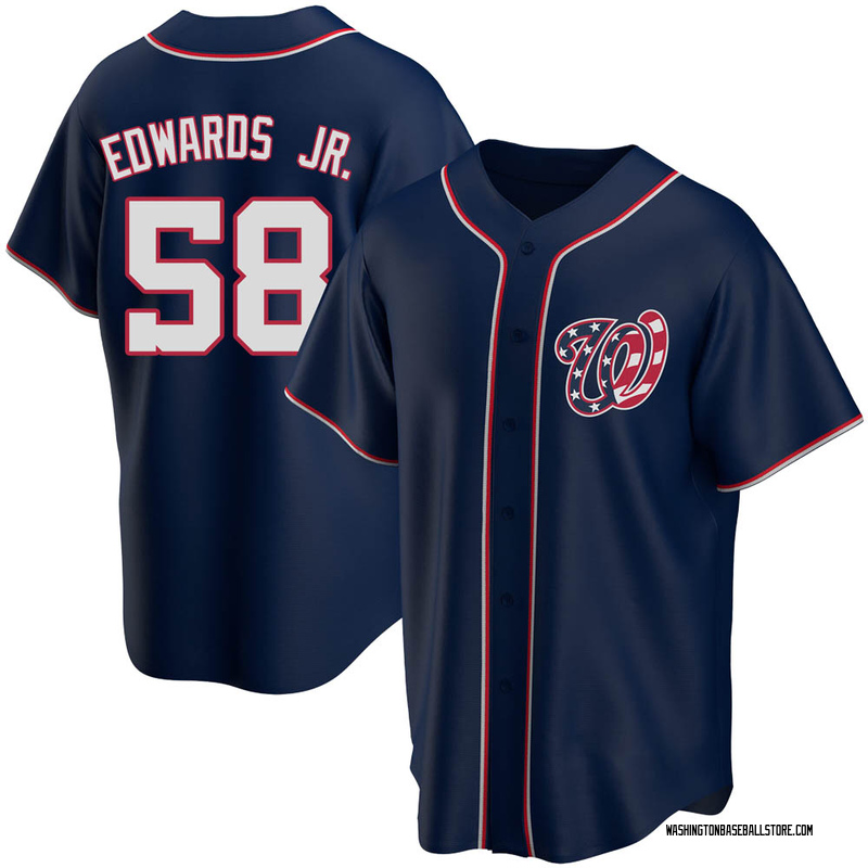 Carl Edwards Jr. Men's Washington Nationals Alternate Jersey - Red Replica