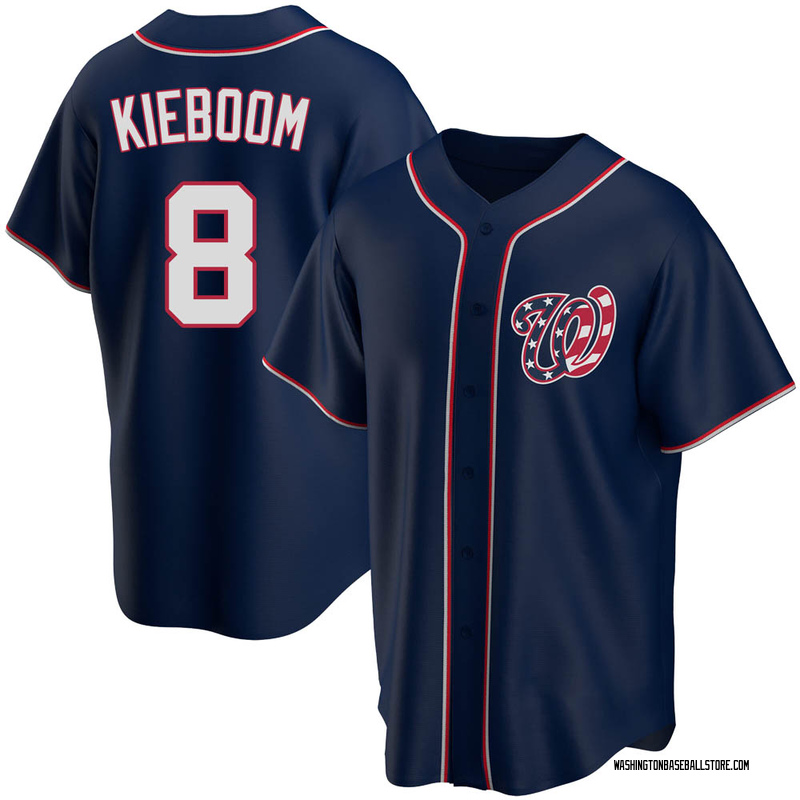 Carter Kieboom Men's Washington Nationals Home Jersey - White Replica