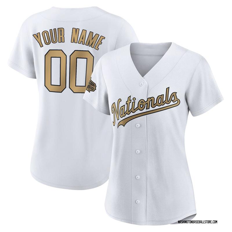 Custom Women's Washington Nationals Authentic 2022 All-Star Jersey - White  Game