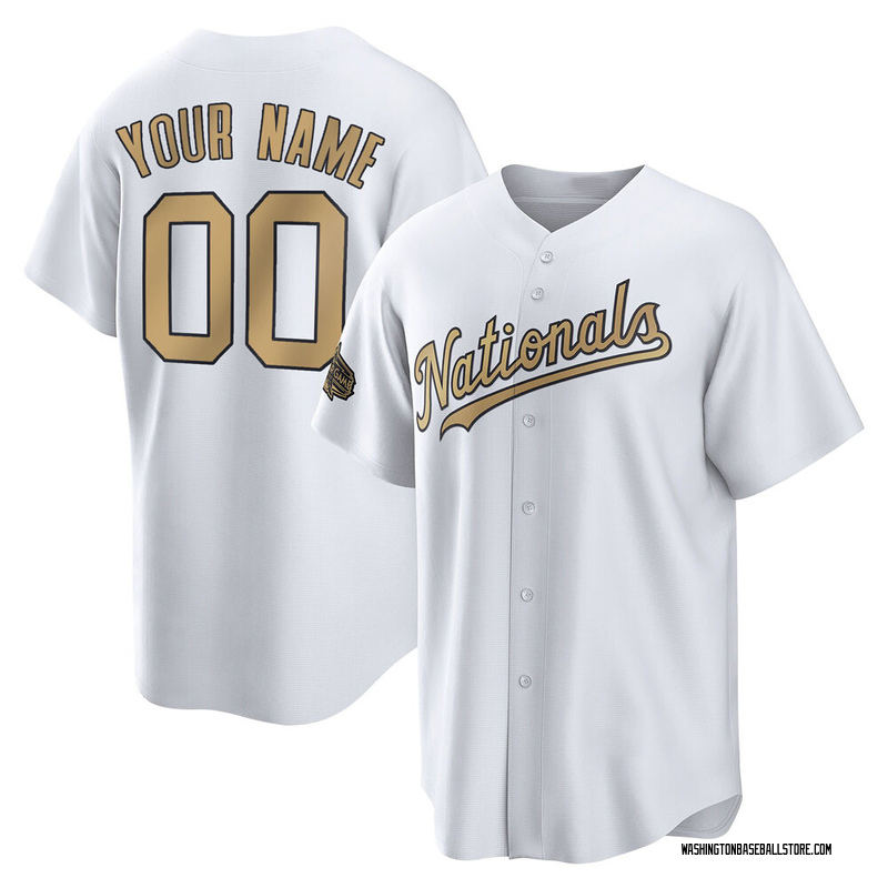 Custom Youth Washington Nationals Replica 2022 All-Star Jersey - White Game