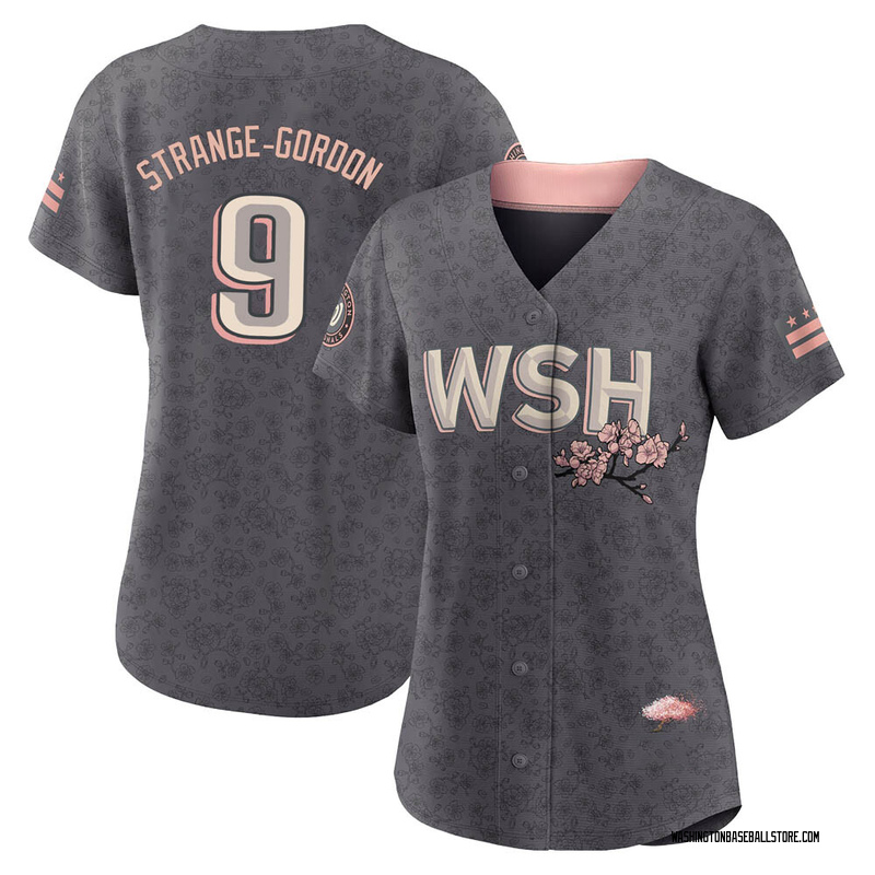 Dee Strange-Gordon Women's Washington Nationals 2022 City Connect Jersey -  Gray Authentic