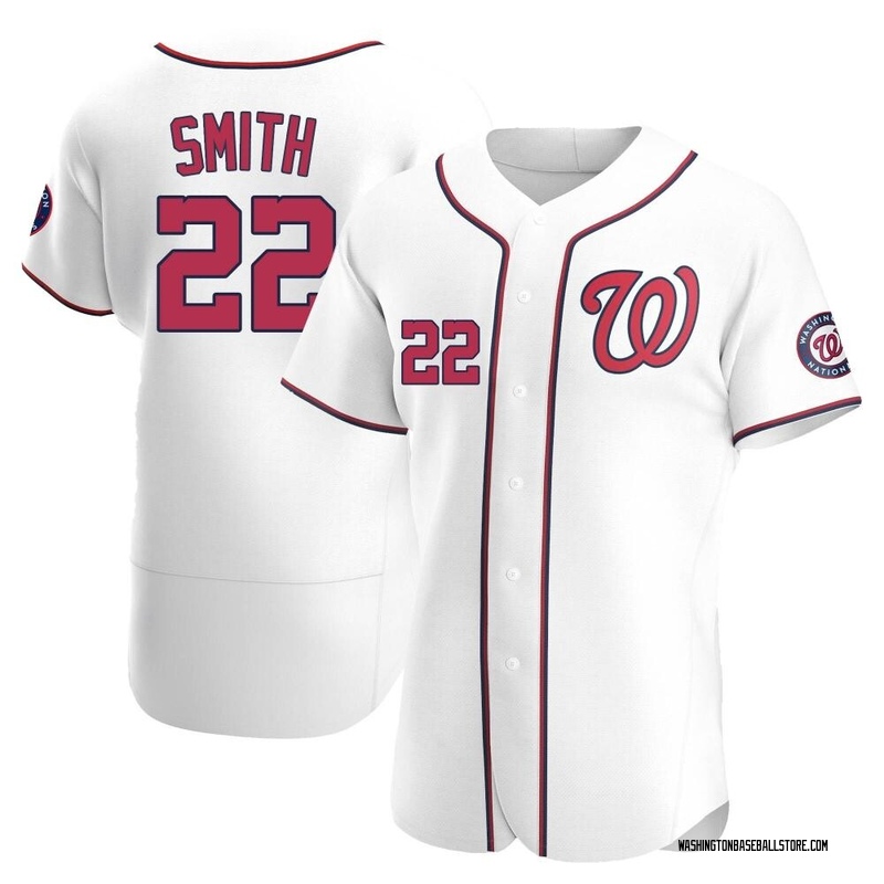 Dominic Smith Men's Washington Nationals Home Jersey - White Authentic