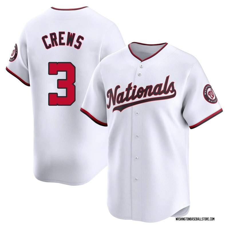 Dylan Crews Men's Washington Nationals Home Jersey - White Limited