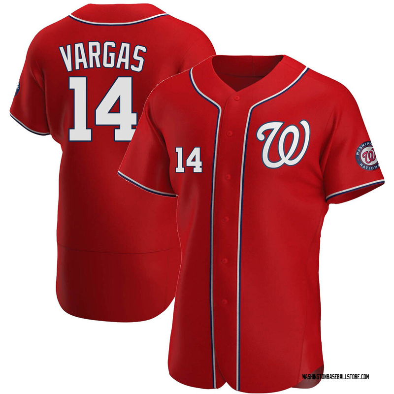 Ildemaro Vargas Men's Washington Nationals Alternate Jersey - Red Authentic