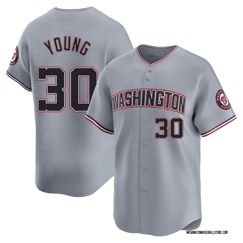 Jacob Young Men's Washington Nationals Road Jersey - Gray Limited