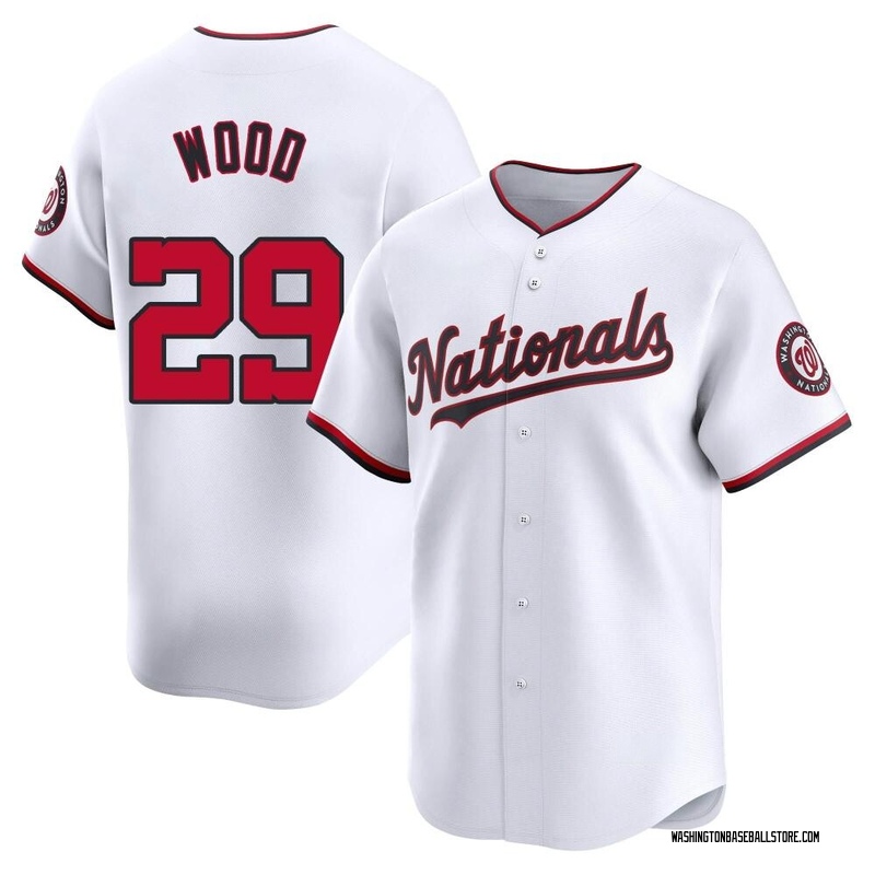 James Wood Men's Washington Nationals Home Jersey - White Limited