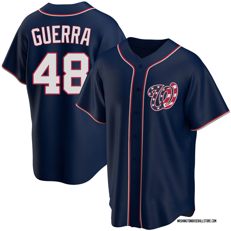 Game-Used Javy Guerra World Series Jersey