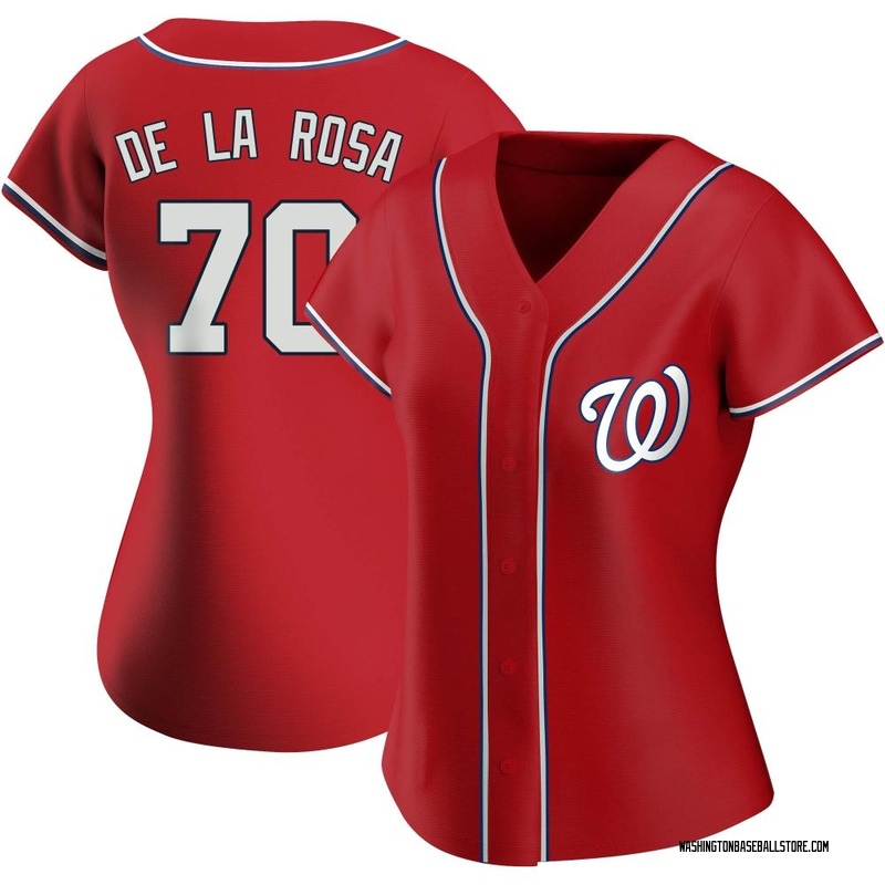 Jeremy De La Rosa Women's Washington Nationals Home Jersey - White Replica