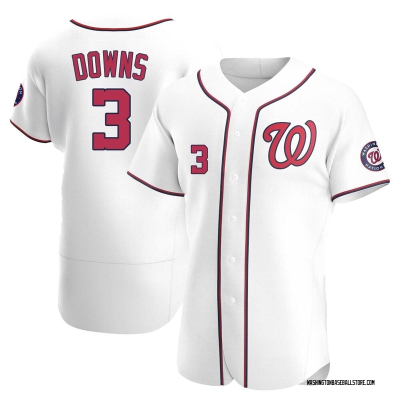 Jeter Downs Men's Washington Nationals Home Jersey - White Authentic