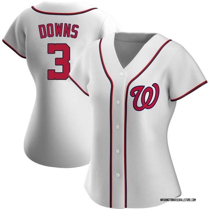 Jeter Downs Men's Washington Nationals Alternate Jersey - Red