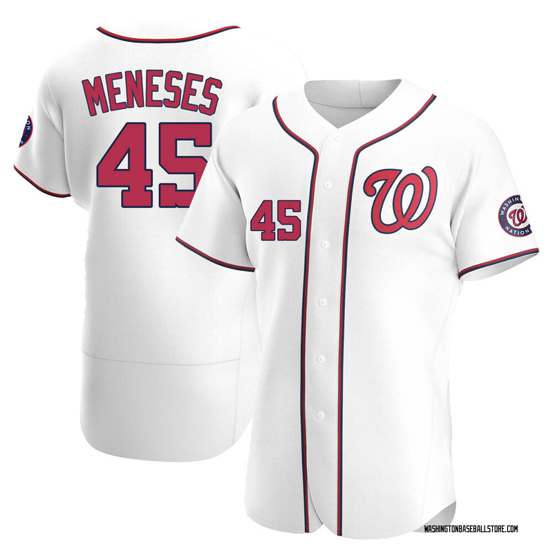 Joey Meneses Men's Washington Nationals Home Jersey - White Authentic