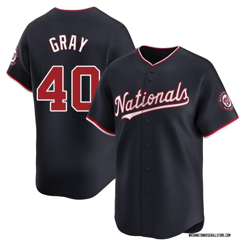 Josiah Gray Men's Washington Nationals Alternate Jersey - Navy Limited