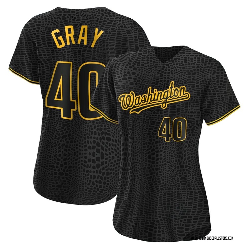 Josiah Gray Women's Washington Nationals Alternate Jersey - Black