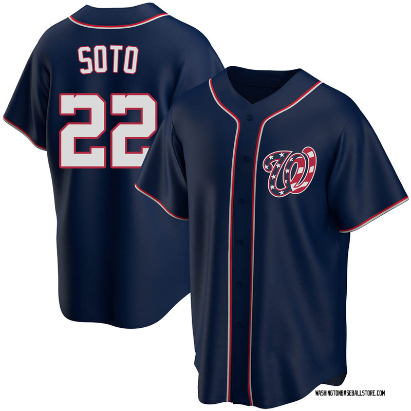 Juan Soto Youth Washington Nationals Alternate Jersey - Navy Replica