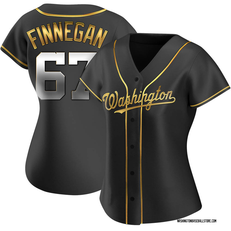 Kyle Finnegan Game-Used World Series Champions Gold Jersey