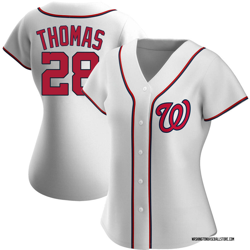 Lane Thomas Men's Washington Nationals Home Jersey - White Authentic