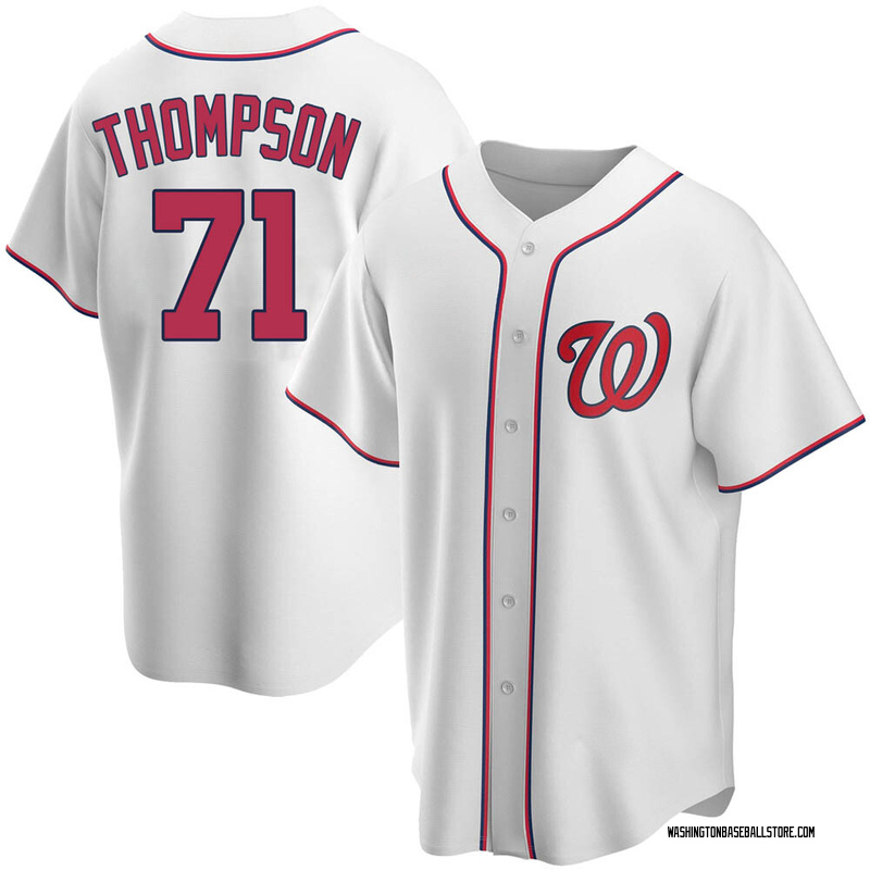 Mason Thompson Men's Washington Nationals Home Jersey - White