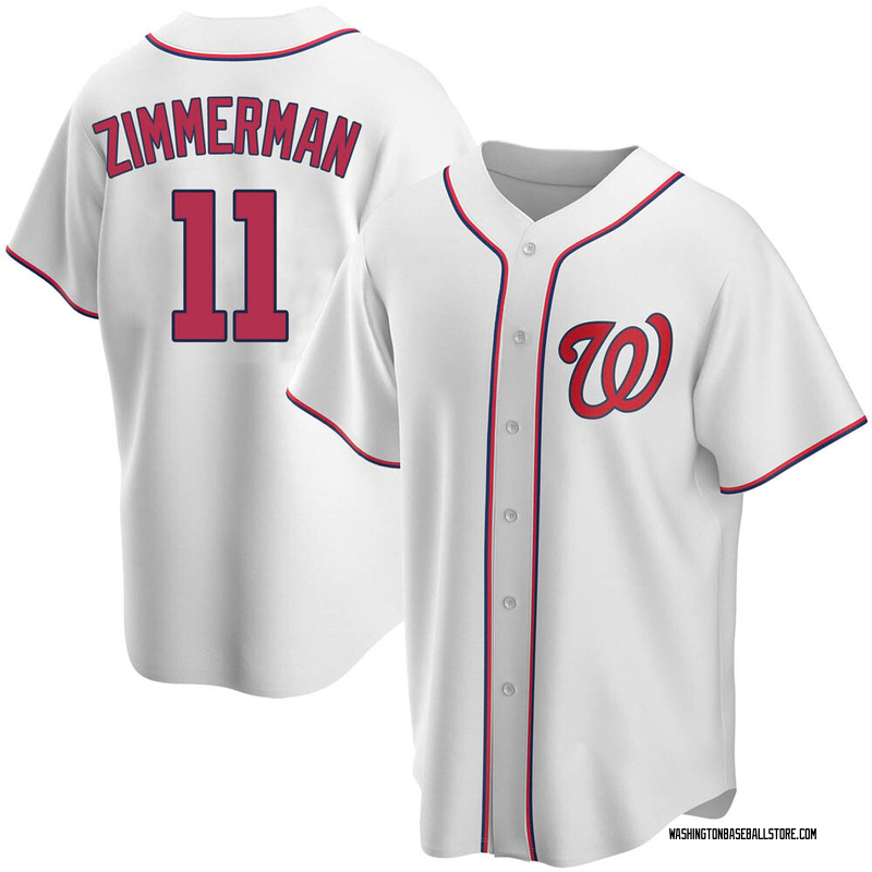 Ryan Zimmerman Men's Washington Nationals Home Jersey - White Replica