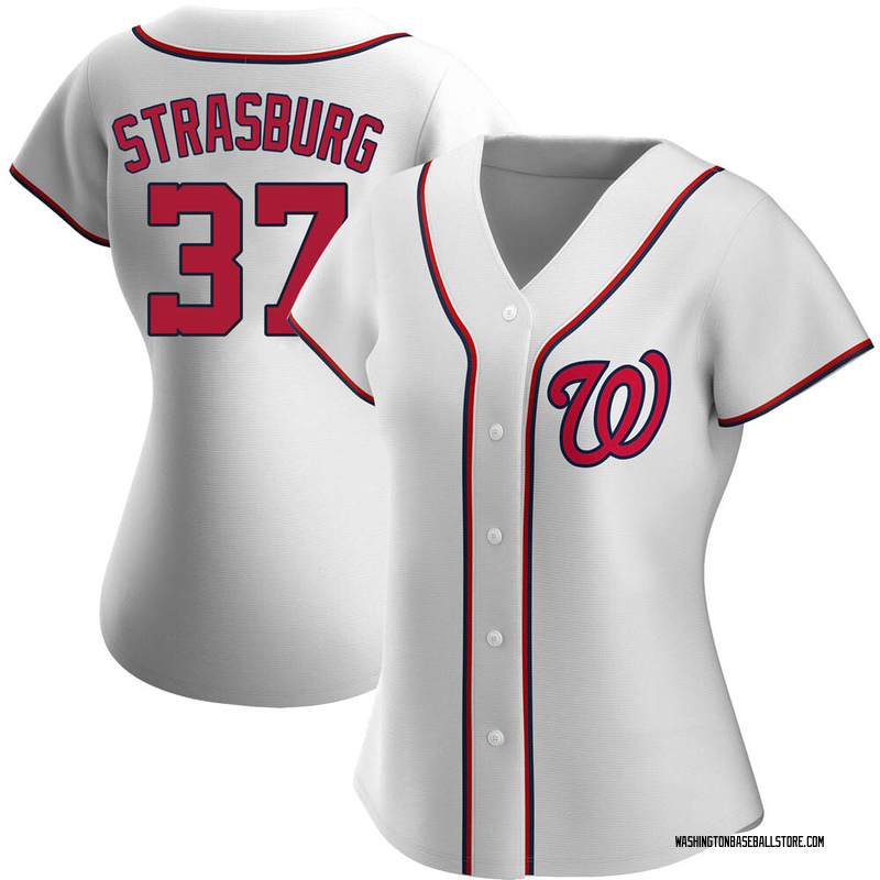 Stephen Strasburg Men's Washington Nationals Alternate Jersey - White  Authentic