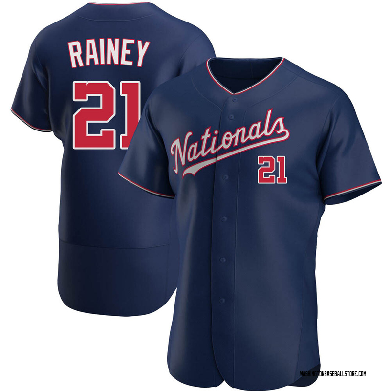 Tanner Rainey Men's Washington Nationals Alternate Jersey - Red Authentic