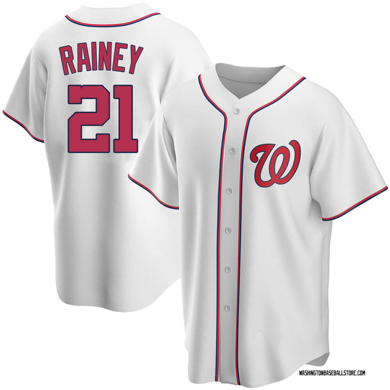 Tanner Rainey Men's Washington Nationals Alternate Team Jersey - Navy  Replica