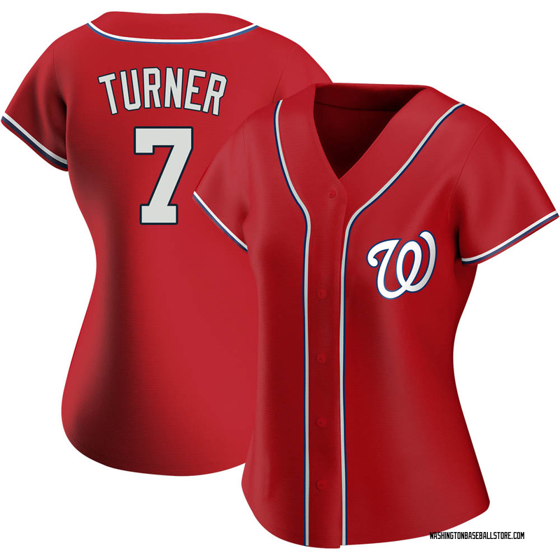 Trea Turner Men's Washington Nationals Home Jersey - White Authentic