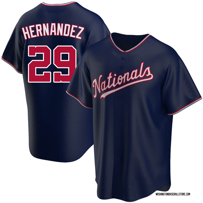 Yadiel Hernandez Men's Washington Nationals Alternate Jersey - Red Replica