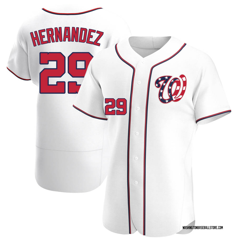 Yadiel Hernandez Men's Washington Nationals Home Jersey - White Replica