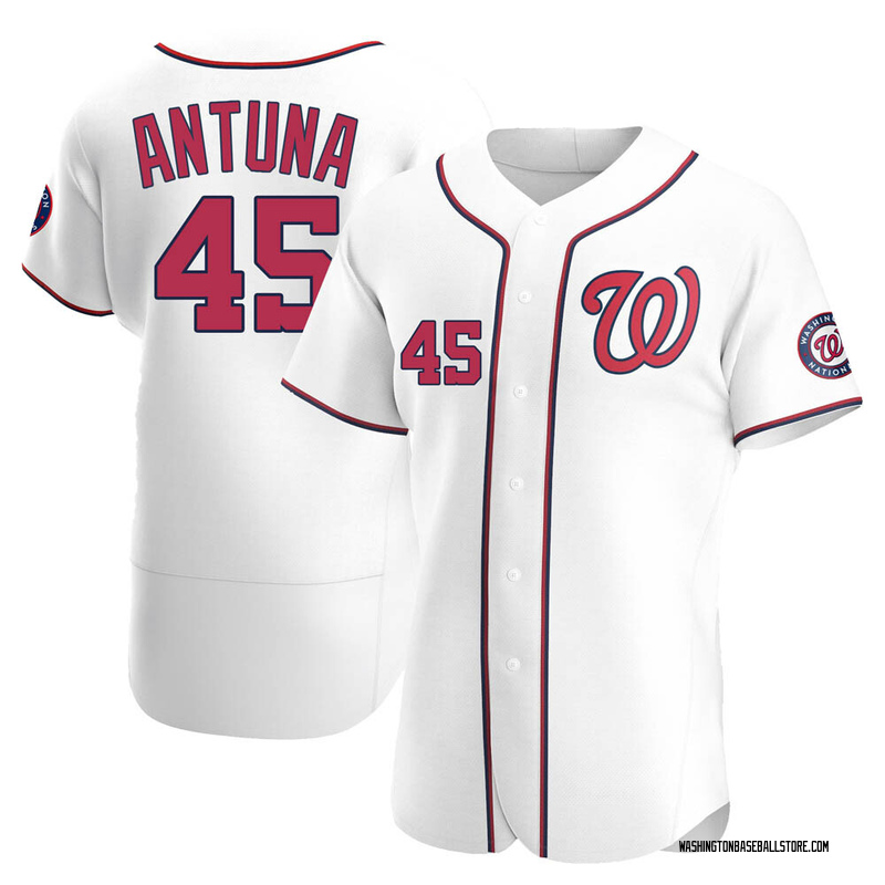 Yasel Antuna Men's Washington Nationals Alternate Jersey - White Authentic