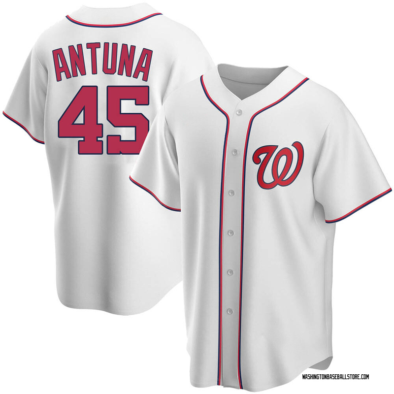 Yasel Antuna Men's Washington Nationals Alternate Jersey - White Authentic